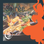 1er Juillet 2022 – Soirée Paëlla en terrasse & Gipsy Paulo