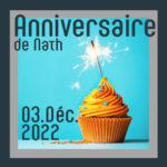 3 Décembre 2022 – Soirée anniversaire Nath